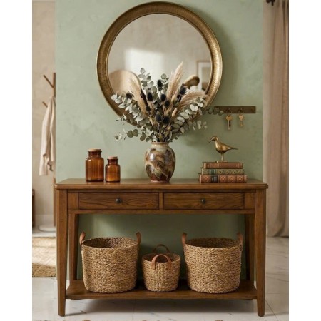 P2508-50 : Bàn Trang Trí, Bàn Console - Nâu Óc Chó